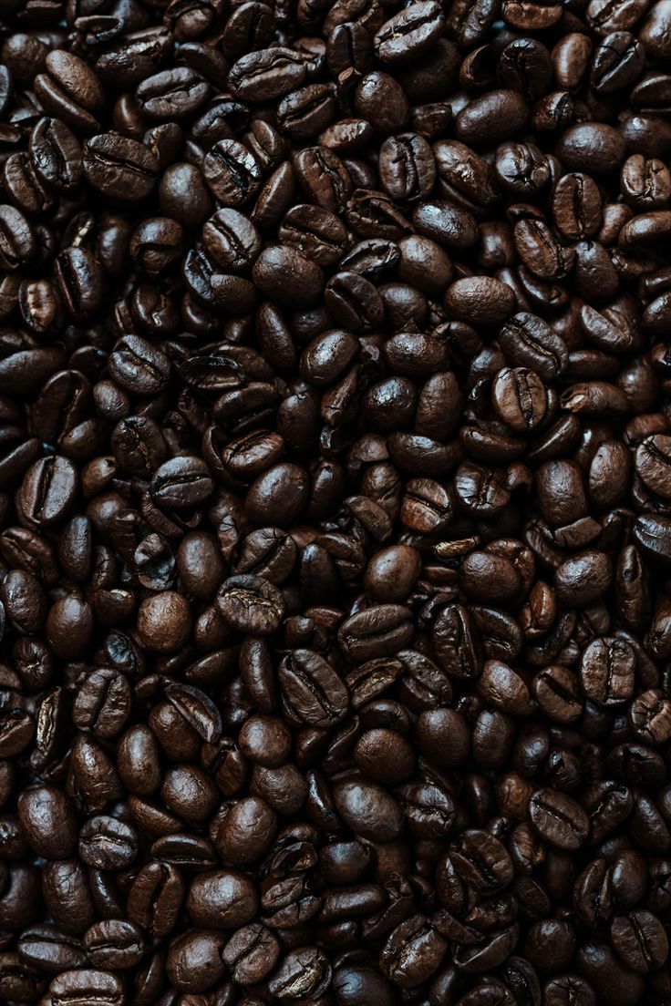 Dark roast Kenya coffee beans espresso macro
